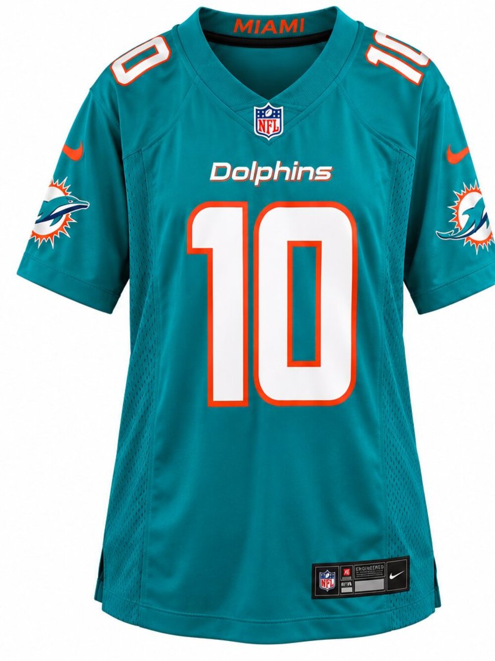 Nike Tyreek Hill Miami Dolphins #10 Game Jersey Men's L Aqua NFL NWT